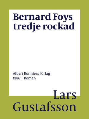 cover image of Bernard Foys tredje rockad